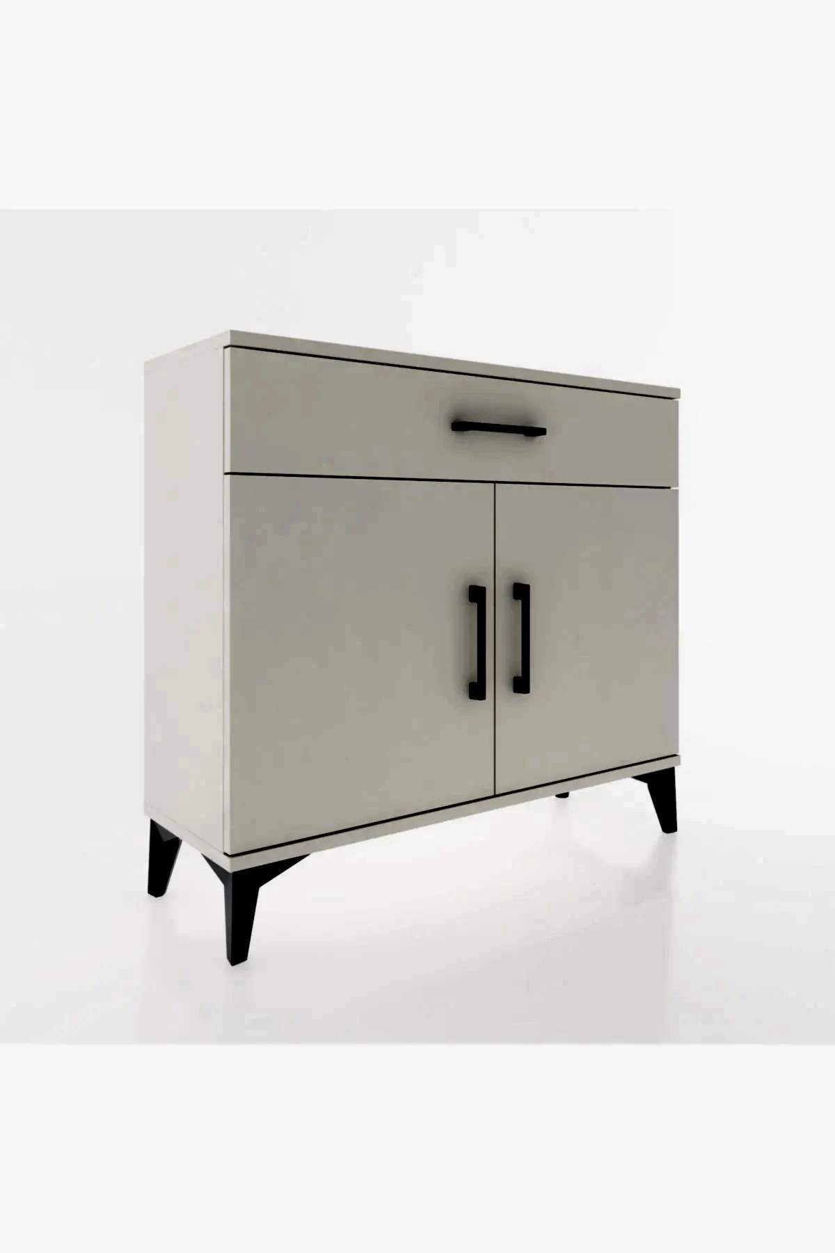 Arges Şifonyer Tek Raflı Tek Çekmeceli 2 Kapaklı 88x30x80 - S03M023V1A