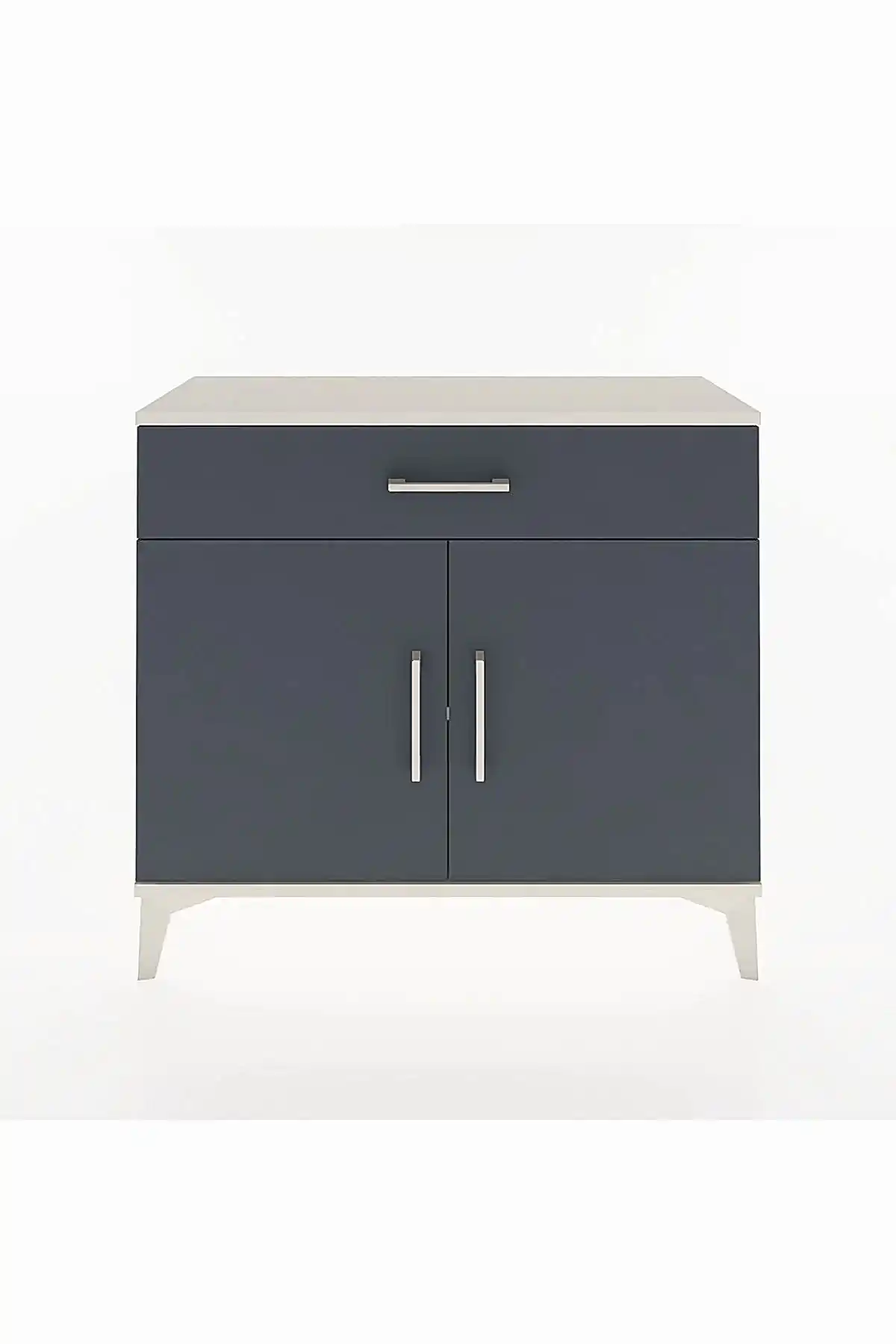 Arges Şifonyer Tek Raflı Tek Çekmeceli 2 Kapaklı 88x30x80 - S03M023V2A