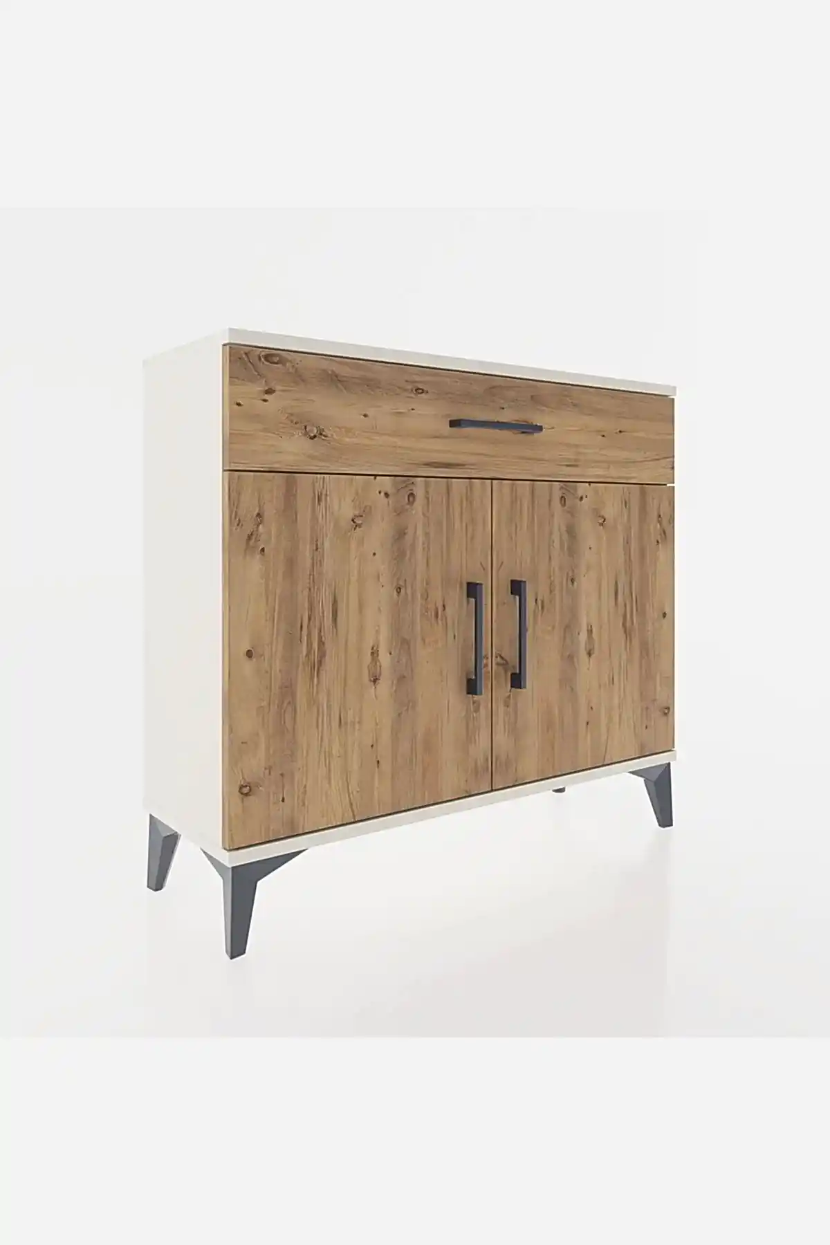 Arges Şifonyer Tek Raflı Tek Çekmeceli 2 Kapaklı 88x30x80 - S03M023V3A