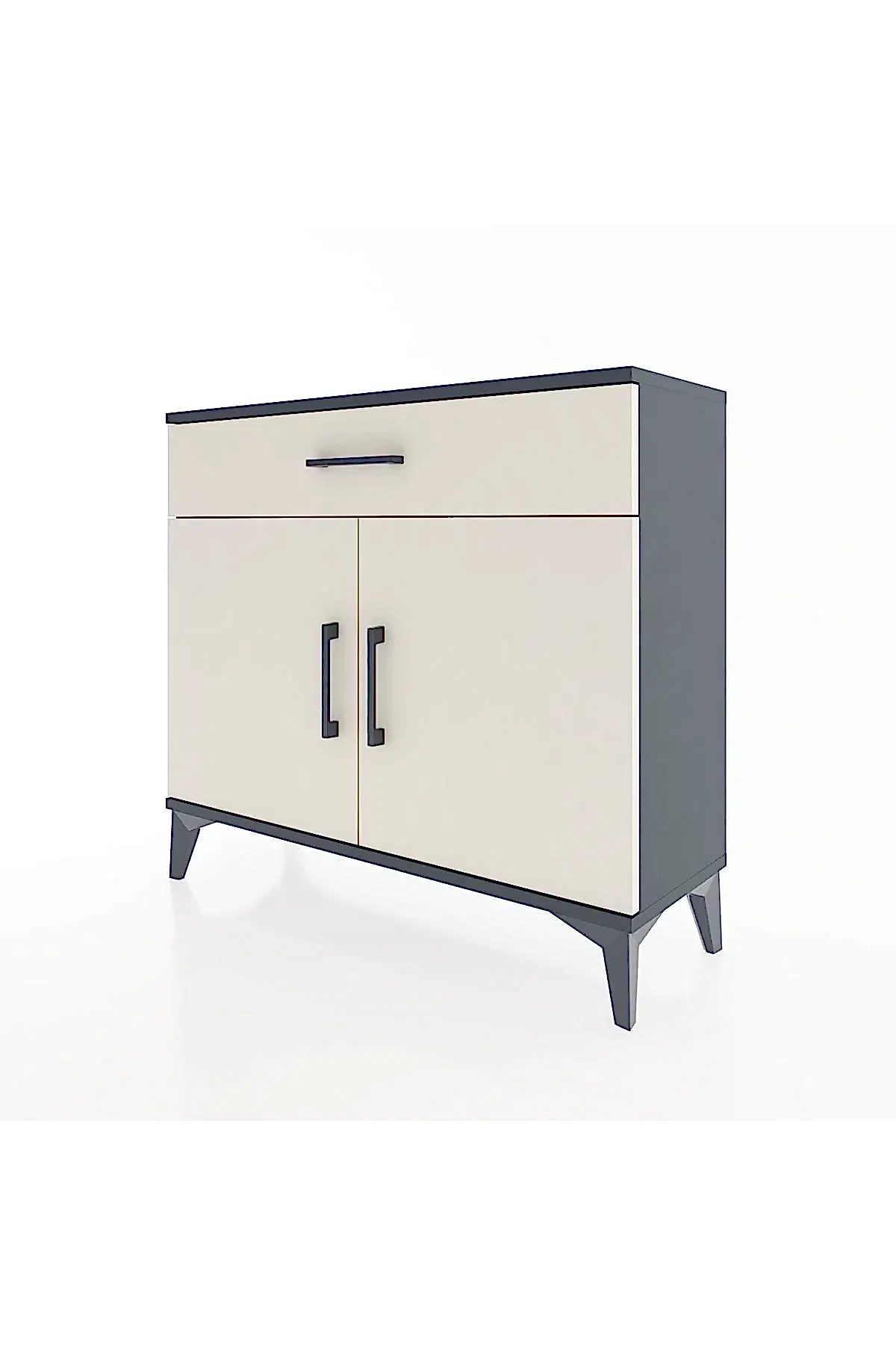 Arges Şifonyer Tek Raflı Tek Çekmeceli 2 Kapaklı 88x30x80 - S03M023V4A