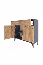 Arges Şifonyer Tek Raflı Tek Çekmeceli 2 Kapaklı 88x30x80 - S03M023V6A