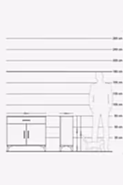 Arges Şifonyer Tek Raflı Tek Çekmeceli 2 Kapaklı 88x30x80 - S03M023V6A