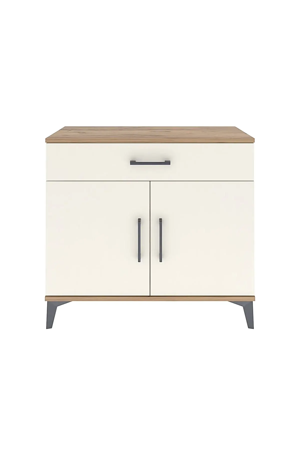 Arges Şifonyer Tek Raflı Tek Çekmeceli 2 Kapaklı 88x30x80 - S03M023V7A