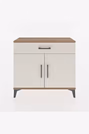 Arges Şifonyer Tek Raflı Tek Çekmeceli 2 Kapaklı 88x30x80 - S03M023V7A