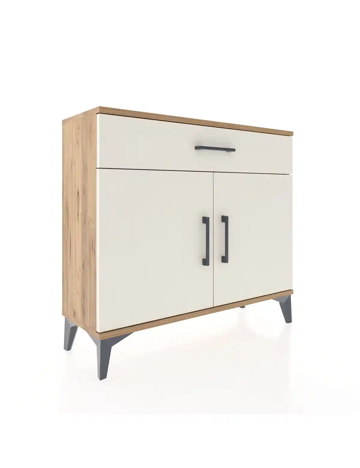 Arges Şifonyer Tek Raflı Tek Çekmeceli 2 Kapaklı 88x30x80 - S03M023V7A