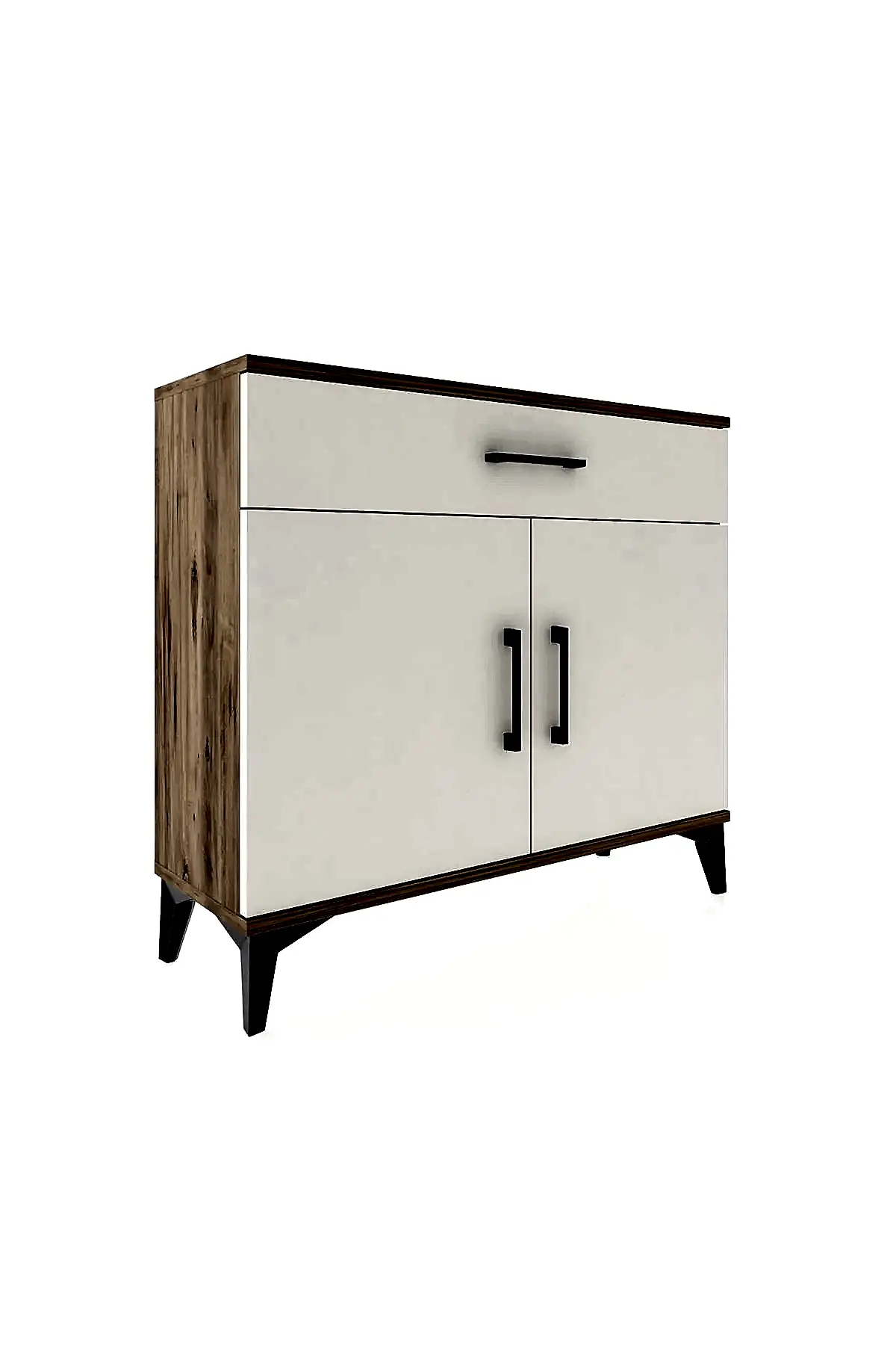 Arges Şifonyer Tek Raflı Tek Çekmeceli 2 Kapaklı 88x30x80 - S03M023V7A