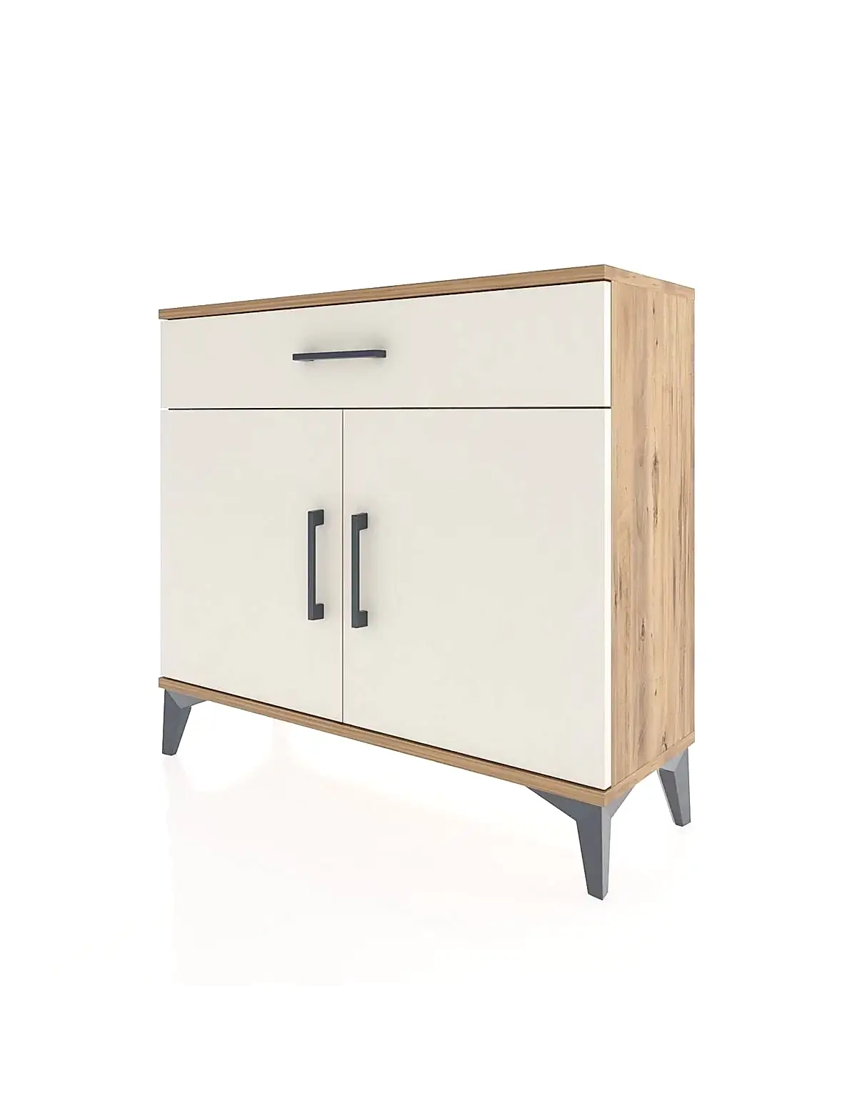 Arges Şifonyer Tek Raflı Tek Çekmeceli 2 Kapaklı 88x30x80 - S03M023V7A