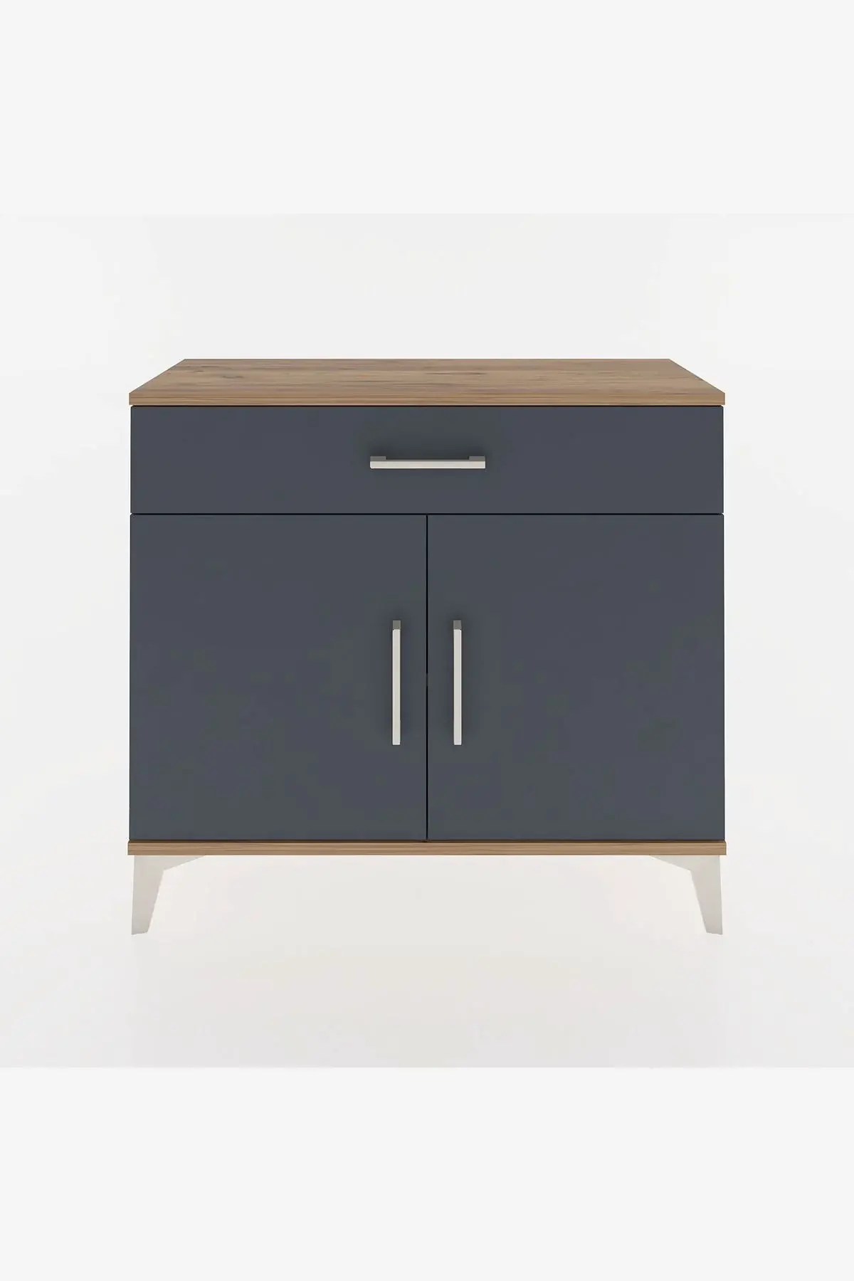 Arges Şifonyer Tek Raflı Tek Çekmeceli 2 Kapaklı 88x30x80 - S03M023V8A