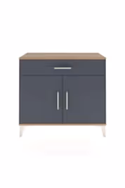 Arges Şifonyer Tek Raflı Tek Çekmeceli 2 Kapaklı 88x30x80 - S03M023V8A