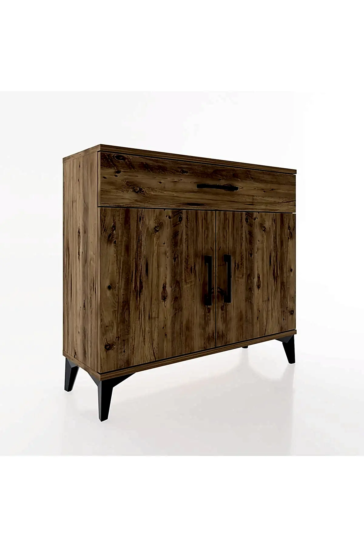 Arges Şifonyer Tek Raflı Tek Çekmeceli 2 Kapaklı 88x30x80 - S03M023V9A