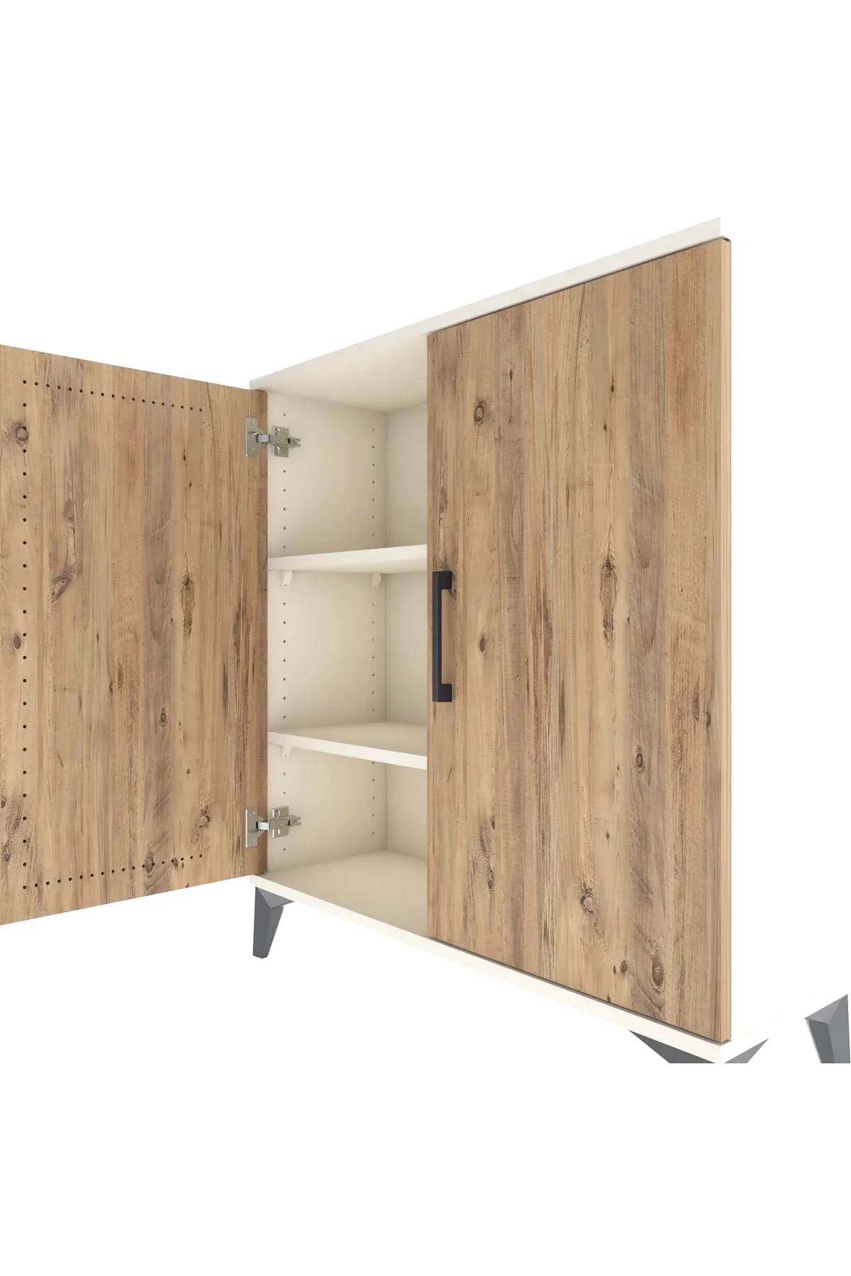 Arges Şifonyer 2 Raflı 2 Kapaklı 88x30x96 - S04M057V3A