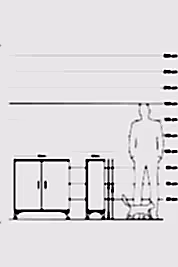 Arges Şifonyer 2 Raflı 2 Kapaklı 88x30x96 - S04M057V3A