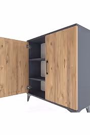 Arges Şifonyer 2 Raflı 2 Kapaklı 88x30x96 - S04M057V6A