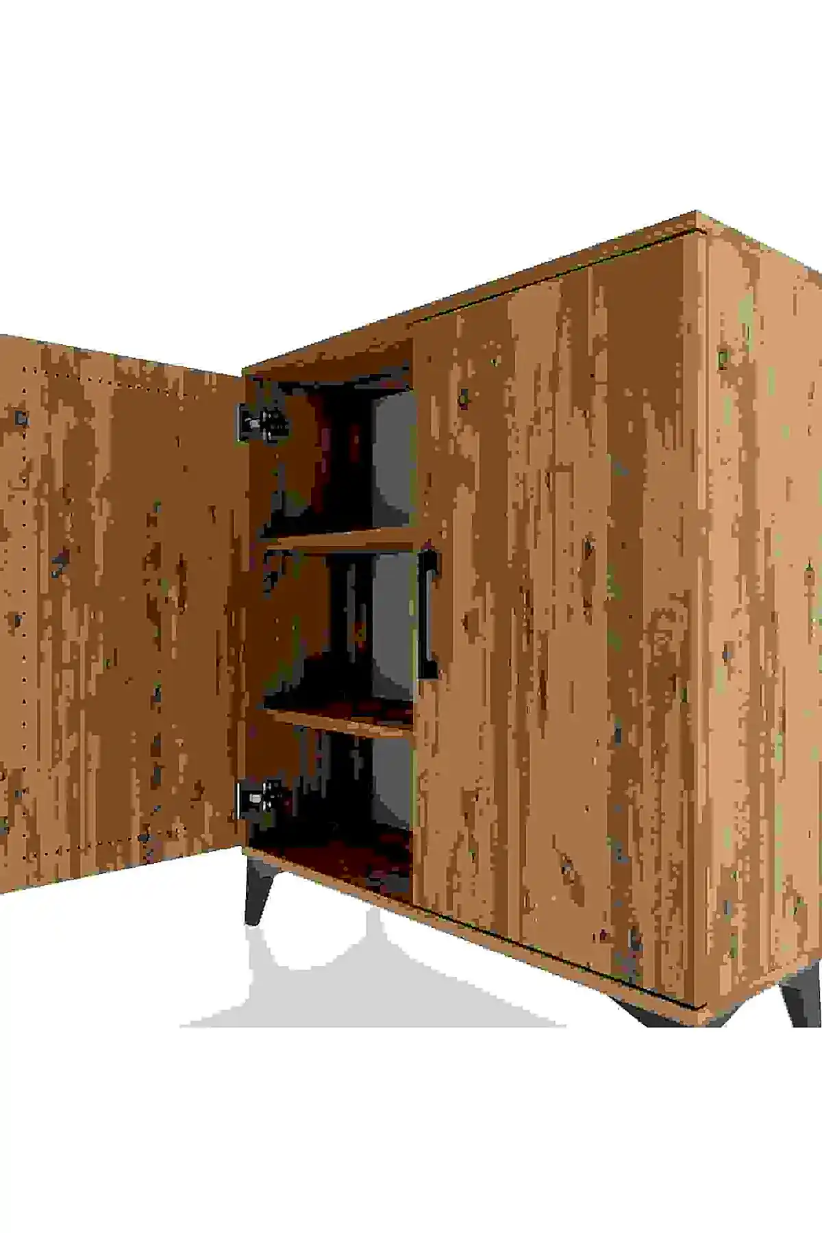 Arges Şifonyer 2 Raflı 2 Kapaklı 88x30x96 - S04M057V9A