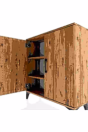 Arges Şifonyer 2 Raflı 2 Kapaklı 88x30x96 - S04M057V9A