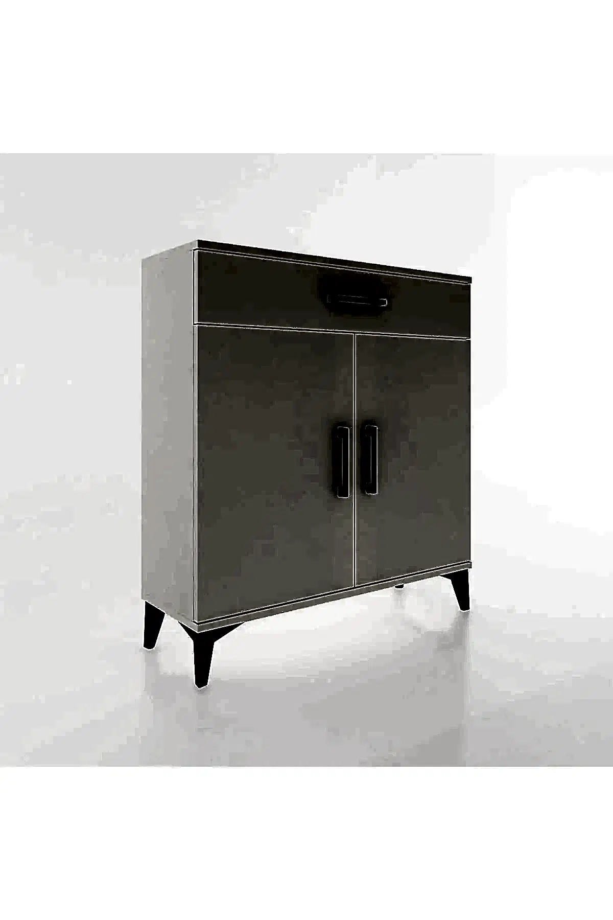 Arges Şifonyer 2 Raflı Tek Çekmeceli 2 Kapaklı 88x30x96 - S04M059V1A