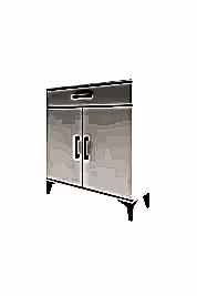 Arges Şifonyer 2 Raflı Tek Çekmeceli 2 Kapaklı 88x30x96 - S04M059V1A