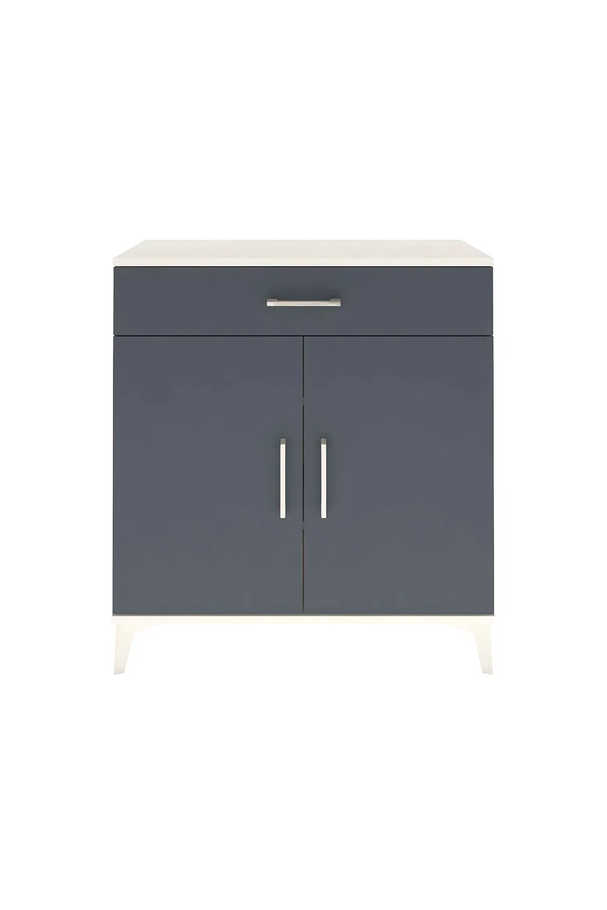 Arges Şifonyer 2 Raflı Tek Çekmeceli 2 Kapaklı 88x30x96 - S04M059V2A