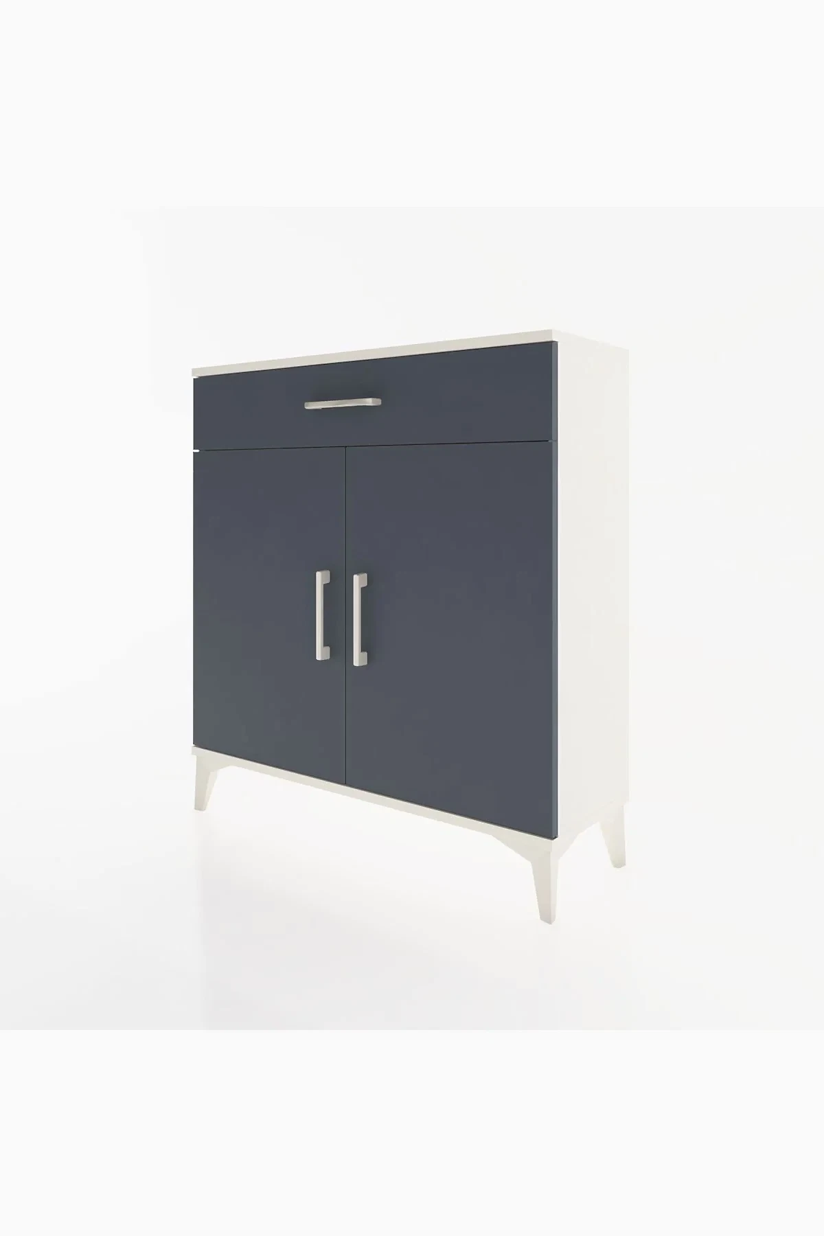 Arges Şifonyer 2 Raflı Tek Çekmeceli 2 Kapaklı 88x30x96 - S04M059V2A