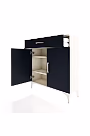 Arges Şifonyer 2 Raflı Tek Çekmeceli 2 Kapaklı 88x30x96 - S04M059V2A