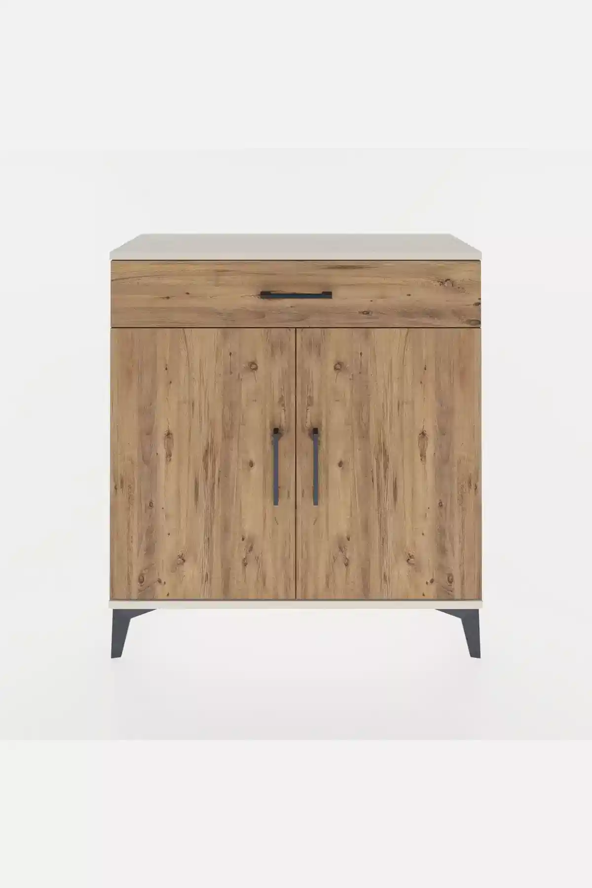 Arges Şifonyer 2 Raflı Tek Çekmeceli 2 Kapaklı 88x30x96 - S04M059V3A