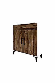 Arges Şifonyer 2 Raflı Tek Çekmeceli 2 Kapaklı 88x30x96 - S04M059V3A