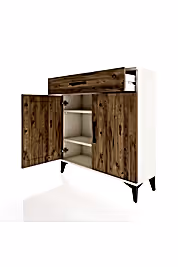 Arges Şifonyer 2 Raflı Tek Çekmeceli 2 Kapaklı 88x30x96 - S04M059V3A