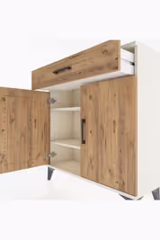 Arges Şifonyer 2 Raflı Tek Çekmeceli 2 Kapaklı 88x30x96 - S04M059V3A