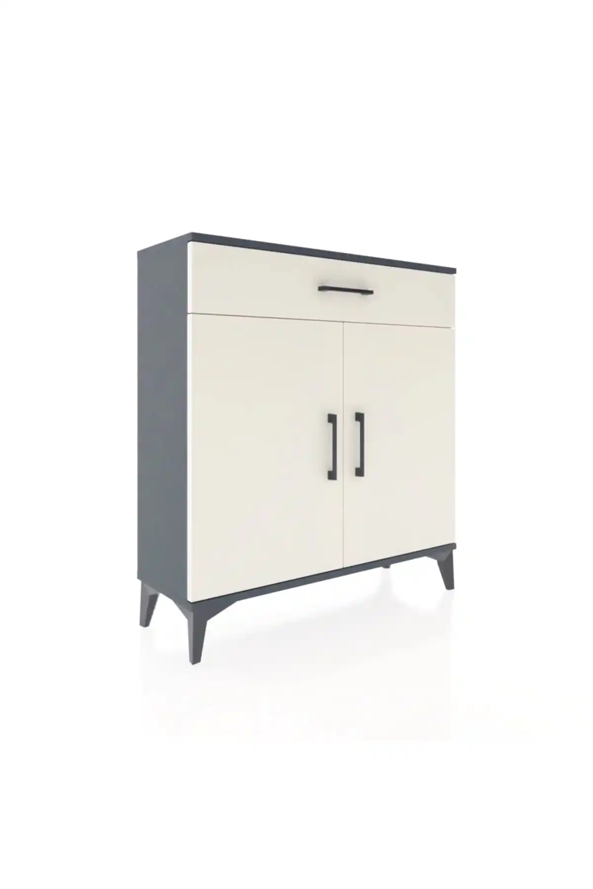 Arges Şifonyer 2 Raflı Tek Çekmeceli 2 Kapaklı 88x30x96 - S04M059V4A