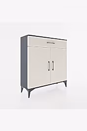 Arges Şifonyer 2 Raflı Tek Çekmeceli 2 Kapaklı 88x30x96 - S04M059V4A