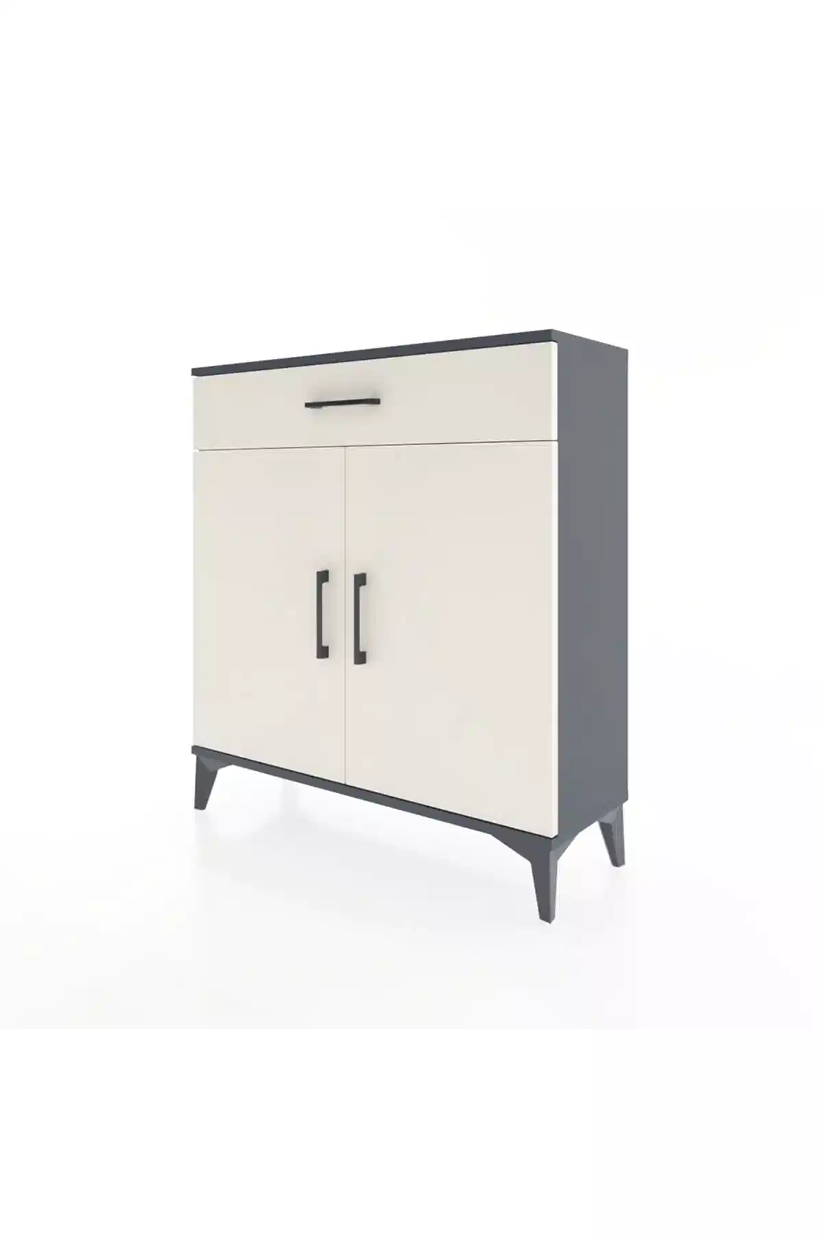 Arges Şifonyer 2 Raflı Tek Çekmeceli 2 Kapaklı 88x30x96 - S04M059V4A