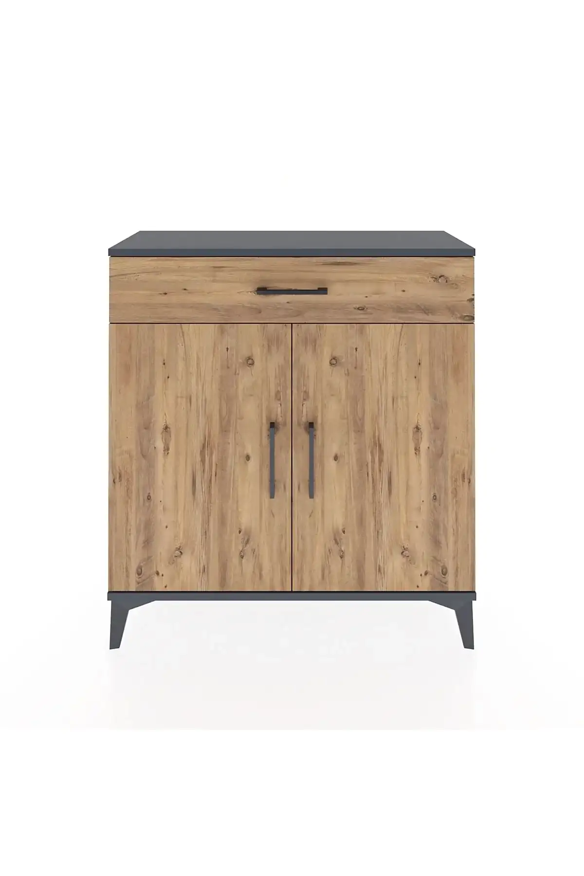 Arges Şifonyer 2 Raflı Tek Çekmeceli 2 Kapaklı 88x30x96 - S04M059V6A