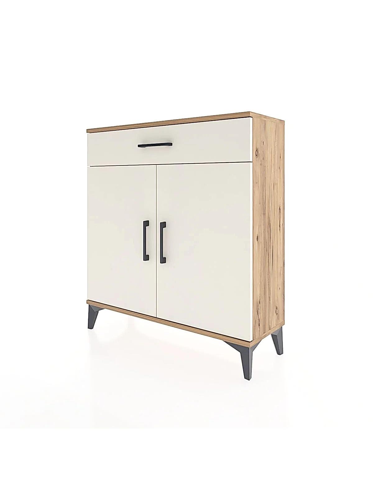 Arges Şifonyer 2 Raflı Tek Çekmeceli 2 Kapaklı 88x30x96 - S04M059V7A