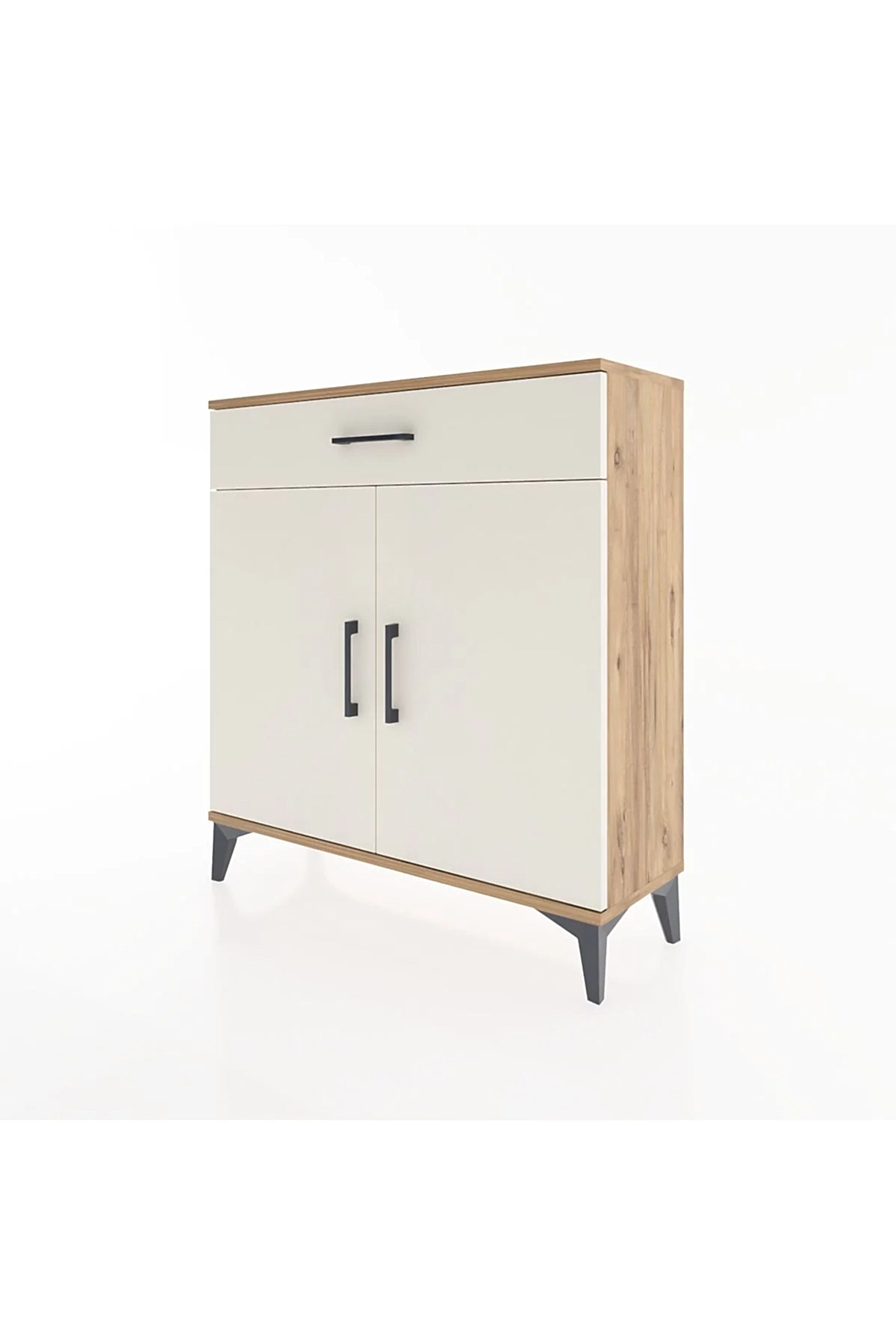 Arges Şifonyer 2 Raflı Tek Çekmeceli 2 Kapaklı 88x30x96 - S04M059V7A