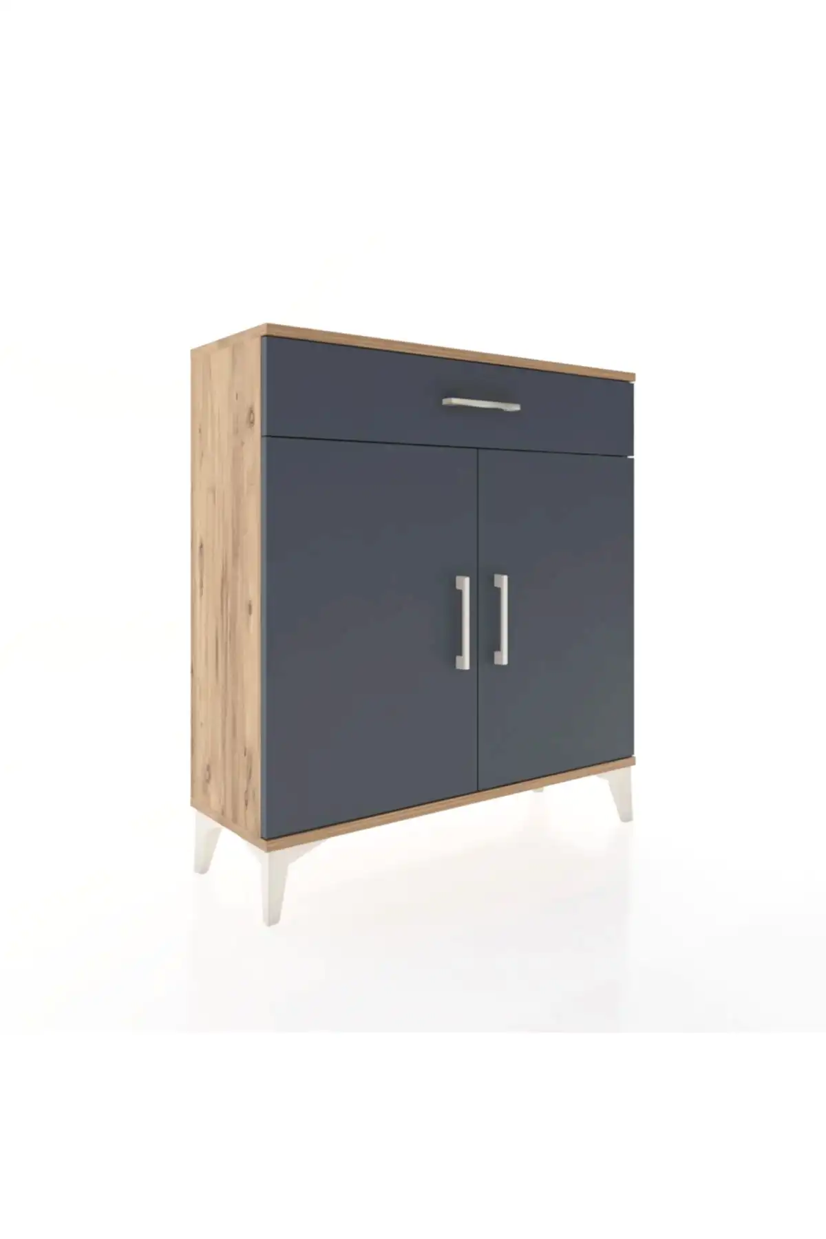 Arges Şifonyer 2 Raflı Tek Çekmeceli 2 Kapaklı 88x30x96 - S04M059V8A