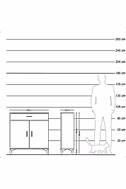 Arges Şifonyer 2 Raflı Tek Çekmeceli 2 Kapaklı 88x30x96 - S04M059V8A
