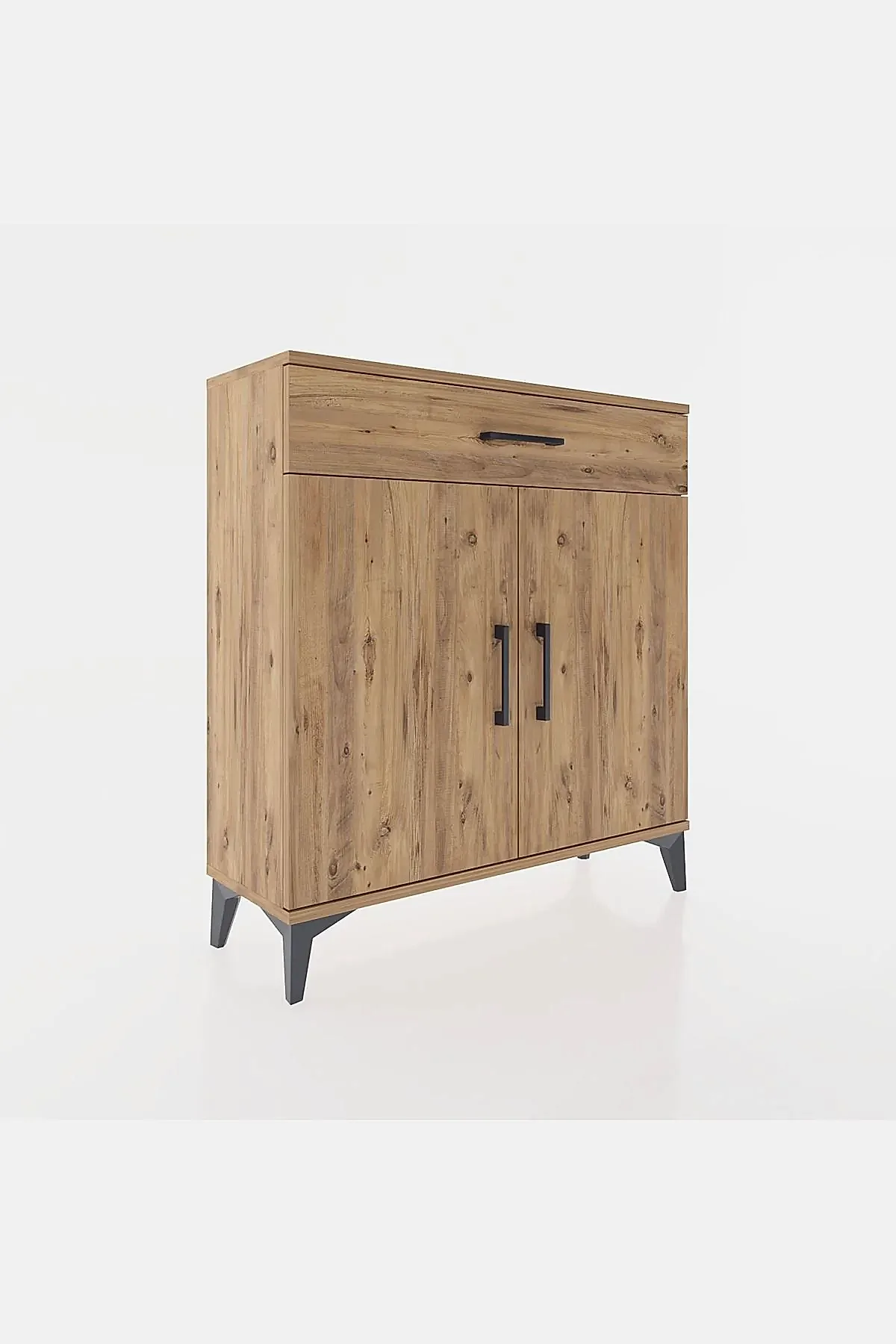 Arges Şifonyer 2 Raflı Tek Çekmeceli 2 Kapaklı 88x30x96 - S04M059V9A