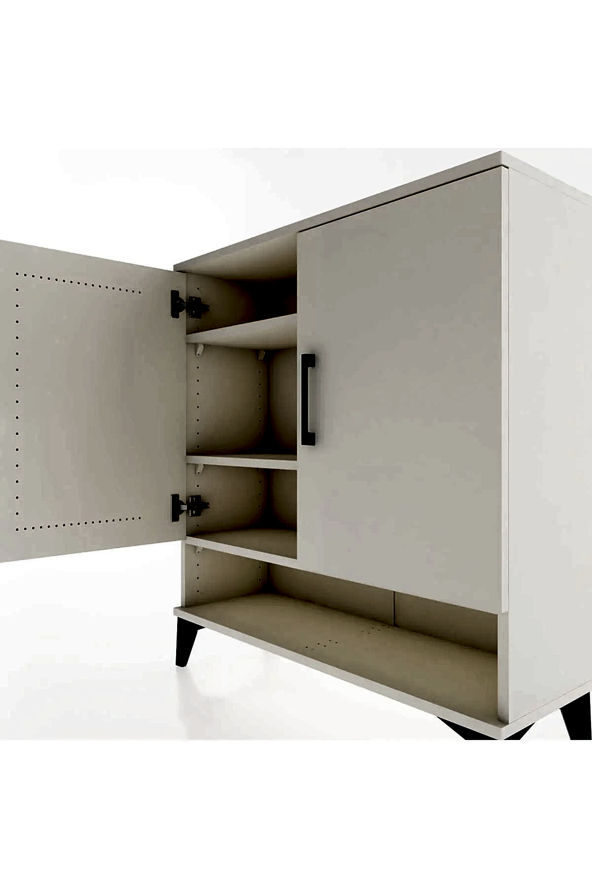 Arges Şifonyer 3 Raflı 2 Kapaklı 88x30x96 - S04M062V1A