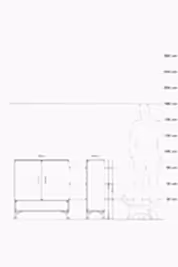 Arges Şifonyer 3 Raflı 2 Kapaklı 88x30x96 - S04M062V1A