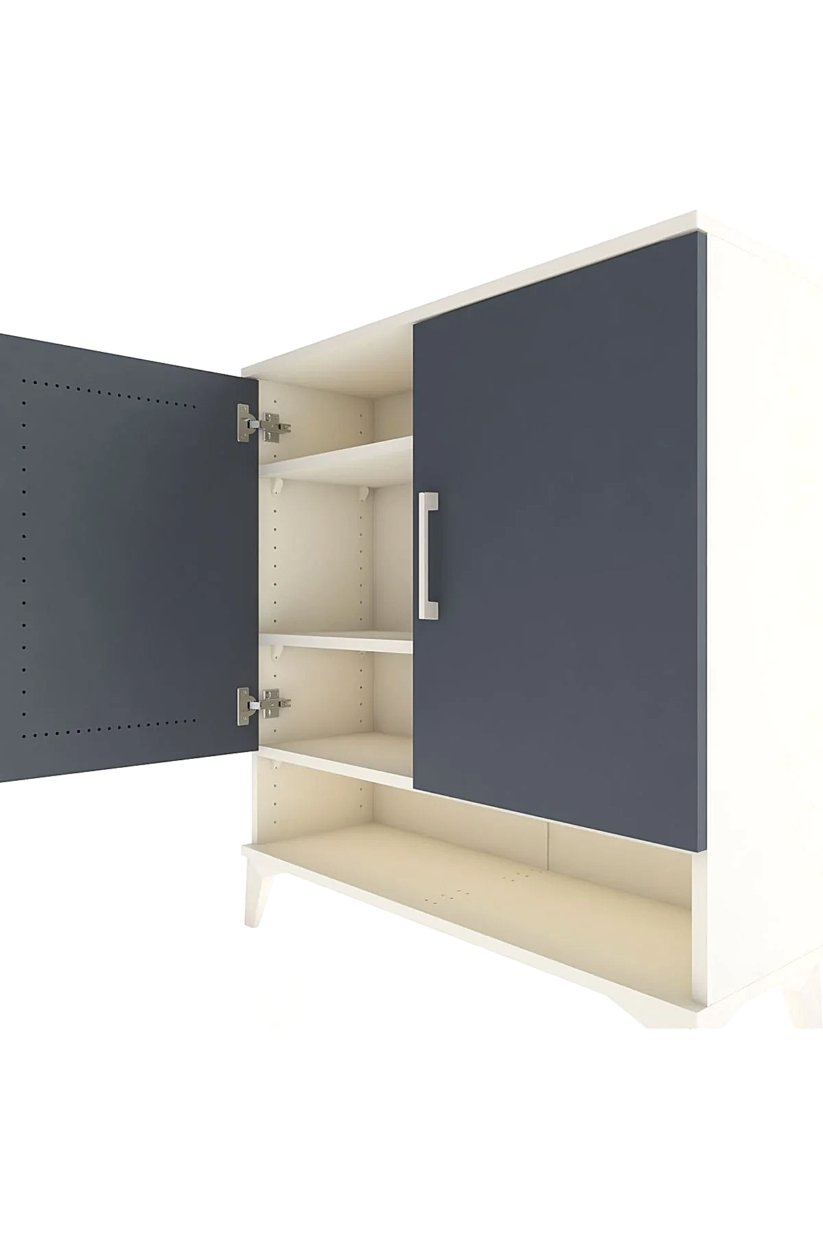 Arges Şifonyer 3 Raflı 2 Kapaklı 88x30x96 - S04M062V2A