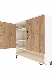 Arges Şifonyer 3 Raflı 2 Kapaklı 88x30x96 - S04M062V3A