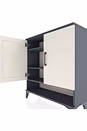 Arges Şifonyer 3 Raflı 2 Kapaklı 88x30x96 - S04M062V4A