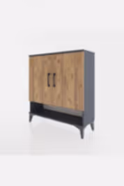 Arges Şifonyer 3 Raflı 2 Kapaklı 88x30x96 - S04M062V6A