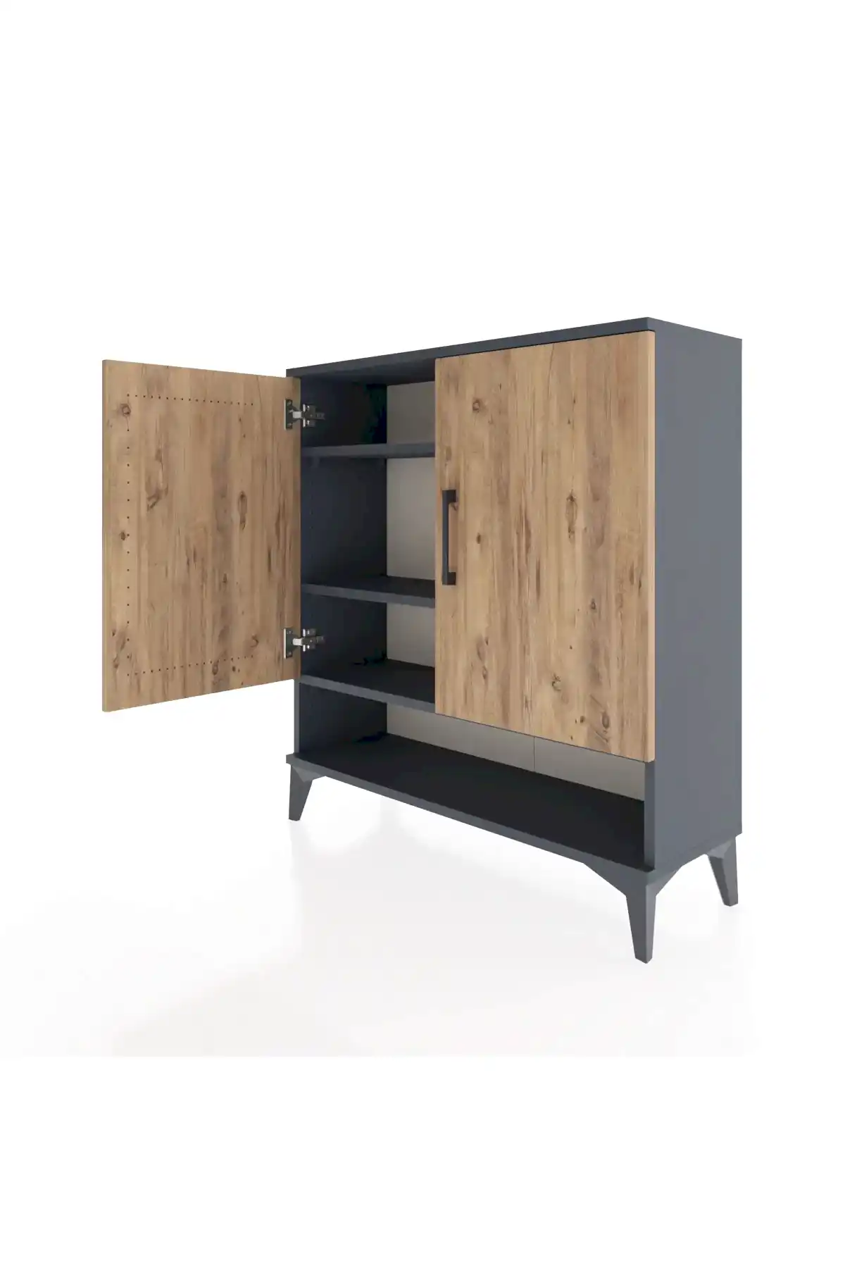 Arges Şifonyer 3 Raflı 2 Kapaklı 88x30x96 - S04M062V6A