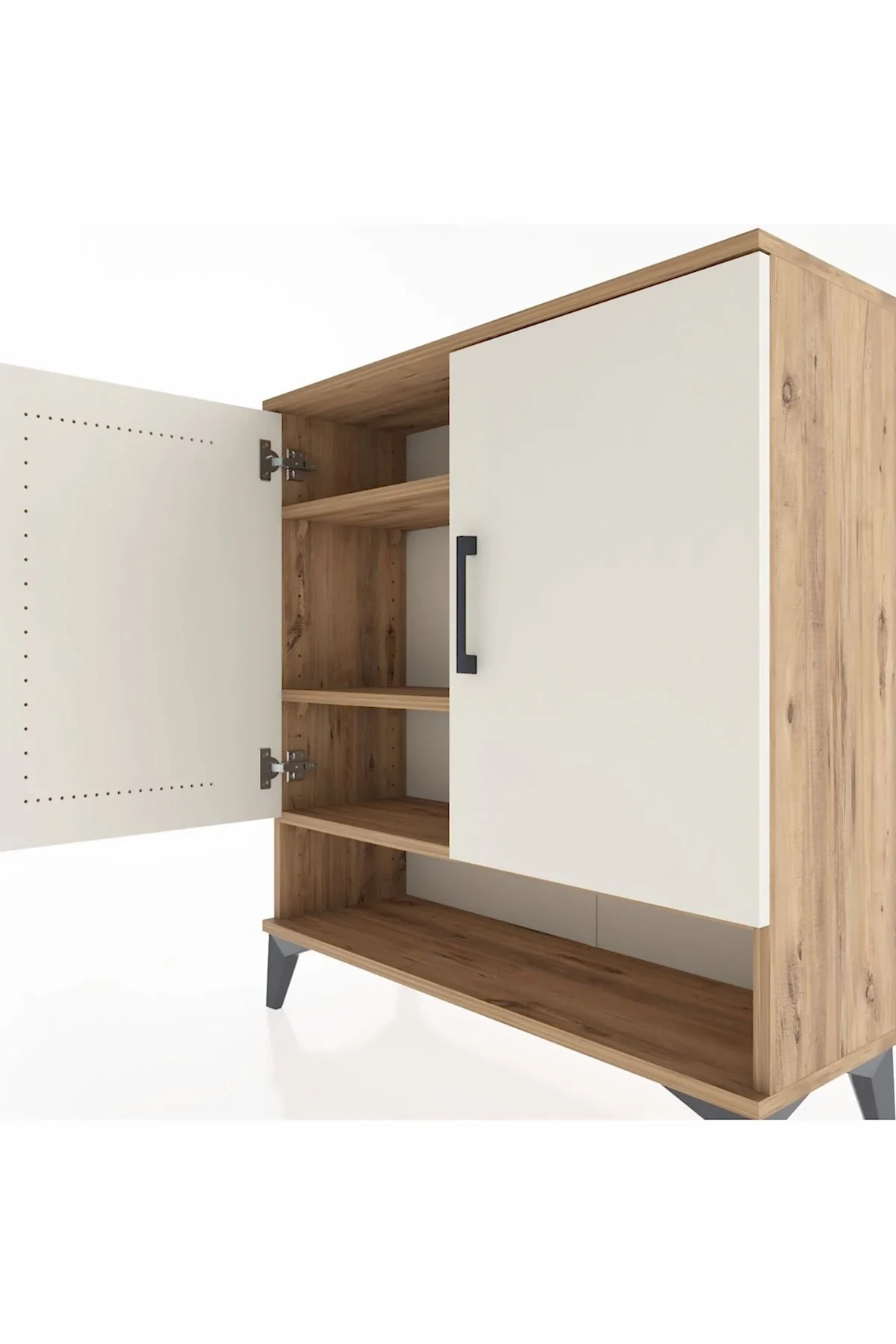 Arges Şifonyer 3 Raflı 2 Kapaklı 88x30x96 - S04M062V7A