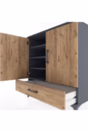 Hyperion Şifonyer 4 Raflı Tek Çekmeceli 2 Kapaklı 88x44x96 - S37M070V6B