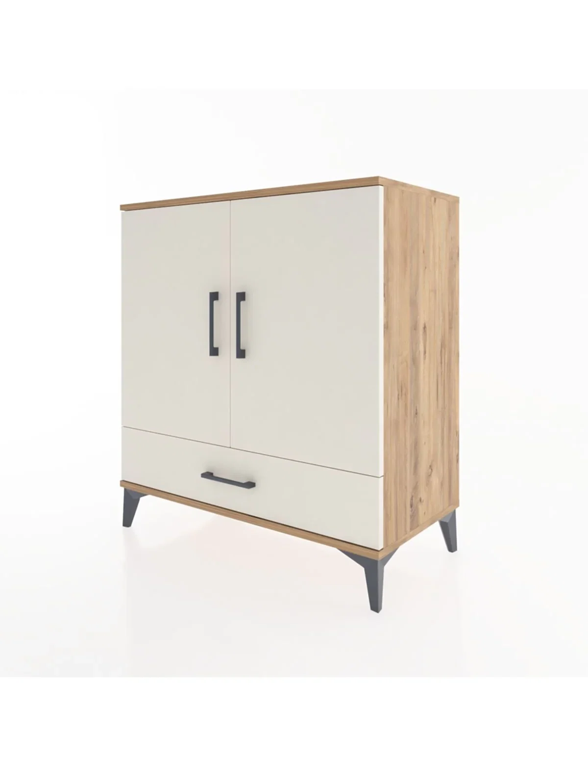 Hyperion Şifonyer 4 Raflı Tek Çekmeceli 2 Kapaklı 88x44x96 - S37M070V7B