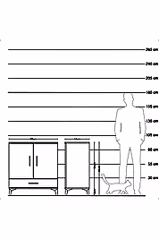 Hyperion Şifonyer 3 Raflı Tek Çekmeceli 2 Kapaklı 88x44x96 - S37M071V1B