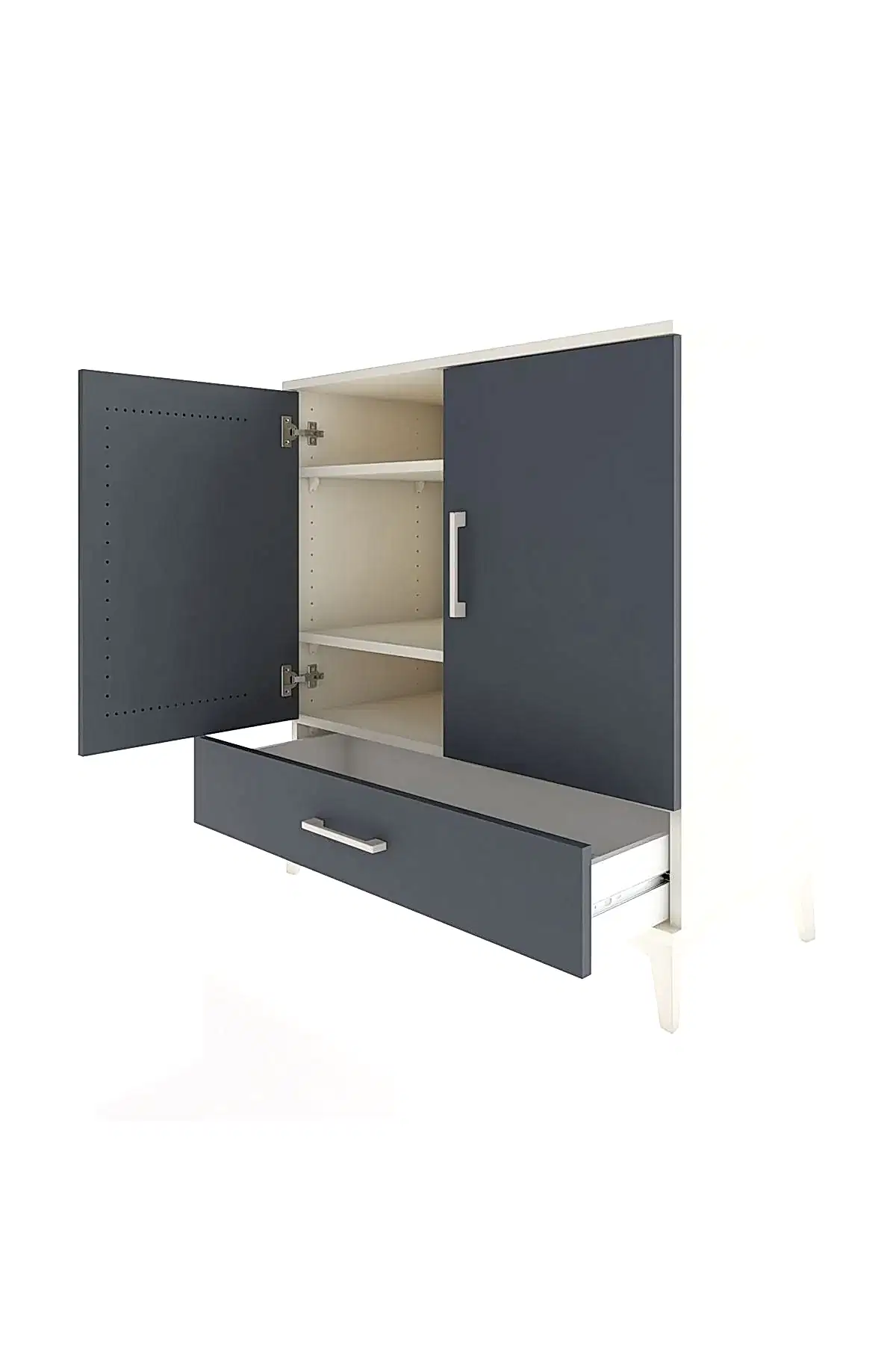 Hyperion Şifonyer 3 Raflı Tek Çekmeceli 2 Kapaklı 88x44x96 - S37M071V2B