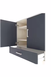 Hyperion Şifonyer 3 Raflı Tek Çekmeceli 2 Kapaklı 88x44x96 - S37M071V2B